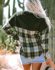 Emma Snap Colorblock Plaid Shacket