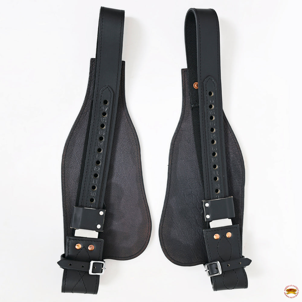 Hilason Leather Youth Saddle Replacement Fender Pair With Hobble Straps