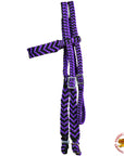 Horse Bridle Headstall Flat Braided Paracord Hilason