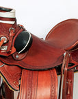 Western Horse Wade Saddle American Leather Ranch Roping Mahogany