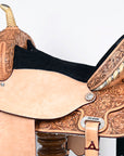 Flex Tree Western Horse Saddle American Leather Trail Barrel By Hilason
