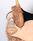 Flex Tree Western Horse Saddle American Leather Trail Barrel By Hilason