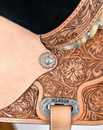 Flex Tree Western Horse Saddle American Leather Trail Barrel By Hilason