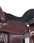 Hilason Western Horse Treeless Trail Pleasure American Leather Saddle