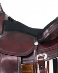 Hilason Western Horse Treeless Trail Pleasure American Leather Saddle