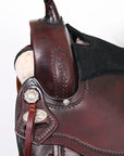 Hilason Western Horse Treeless Trail Pleasure American Leather Saddle