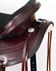 Hilason Western Horse Treeless Trail Pleasure American Leather Saddle