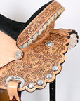 Hilason Western Horse Treeless Barrel Saddle American Leather
