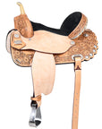 Hilason Western Horse Treeless Barrel Saddle American Leather