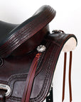 Hilason Western Horse Treeless Trail Pleasure American Leather Saddle
