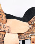 Hilason Western Horse Treeless Trail Barrel Saddle American Leather