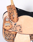 Hilason Western Horse Treeless Trail Barrel Saddle American Leather