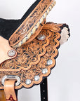 Hilason Western Horse Treeless Trail Barrel Saddle American Leather