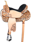 Hilason Western Horse Treeless Trail Barrel Saddle American Leather