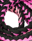 1" X 8Ft Hilason Braided Poly Barrel Reins Horse Racing Flat Grip Knots