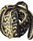 1" X 8Ft Hilason Braided Poly Barrel Reins Horse Racing Flat Grip Knots