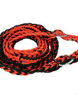 1" X 8Ft Hilason Braided Poly Barrel Reins Horse Racing Flat Grip Knots
