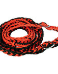 1" X 8Ft Hilason Braided Poly Barrel Reins Horse Racing Flat Grip Knots