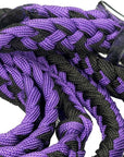 1" X 8Ft Hilason Braided Poly Barrel Reins Horse Racing Flat Grip Knots