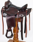 Hilason Western Draft Horse Trail PleasureAmerican Leather Saddle