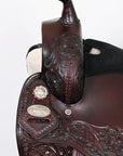Western Hilason Draft Horse Trail Pleasure American Leather Saddle
