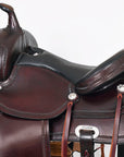 Hilason Western Draft Horse Trail PleasureAmerican Leather Saddle