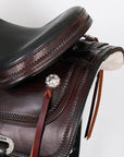 Hilason Western Draft Horse Trail PleasureAmerican Leather Saddle