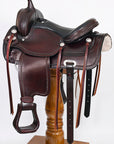Hilason Western Draft Horse Trail PleasureAmerican Leather Saddle