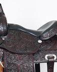 Hilason Western Draft Horse Trail Pleasure American Leather Saddle