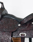 Hilason Western Draft Horse Trail Pleasure American Leather Saddle
