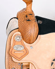 HILASON W. H. Ranch Roping Roper American Leather Saddle Tan – Hilason