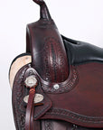 HILASON Western Horse Saddle American Leather Flex Tree Trail & Pleasure Chocolate Brown