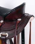 HILASON Western Horse Saddle American Leather Flex Tree Trail & Pleasure Chocolate Brown