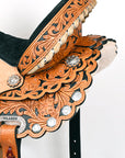 Flex Tree Western Horse Saddle American Leather Trail Barrel Racing By Hilason