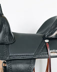 Western Horse Saddle Hilason Treeless Trail American Leather