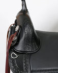 Western Horse Saddle Hilason Treeless Trail American Leather