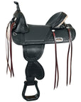 Western Horse Saddle Hilason Treeless Trail American Leather