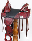 Western Horse Saddle Hilason Treeless Trail American Leather