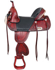 Western Horse Saddle Hilason Treeless Trail American Leather