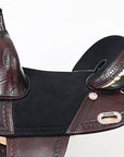 Hilason Western Horse Saddle Treeless Trail Genuine American Leather