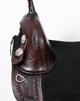 Hilason Western Horse Saddle Treeless Trail Genuine American Leather
