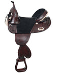 Hilason Western Horse Saddle Treeless Trail Genuine American Leather