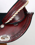 Western Horse Saddle Hilason Treeless Trail Genuine American Leather