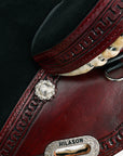 Western Horse Saddle Hilason Treeless Trail Genuine American Leather