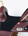 Hilason Western Horse Treeless Trail Barrel American Leather Saddle