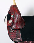 Hilason Western Horse Treeless Trail Barrel American Leather Saddle