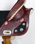 Hilason Western Horse Treeless Trail Barrel American Leather Saddle