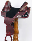 Hilason Western Horse Treeless Trail Barrel American Leather Saddle