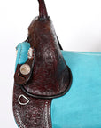 Hilason Western Horse Treeless Trail Barrel American Leather Saddle