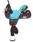 Hilason Western Horse Treeless Trail Barrel American Leather Saddle